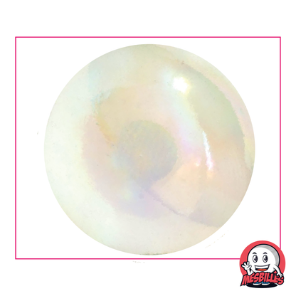 Murmeln Irisierend 50 mm aus transluzentem Kristallglas mit glänzender Oberfläche