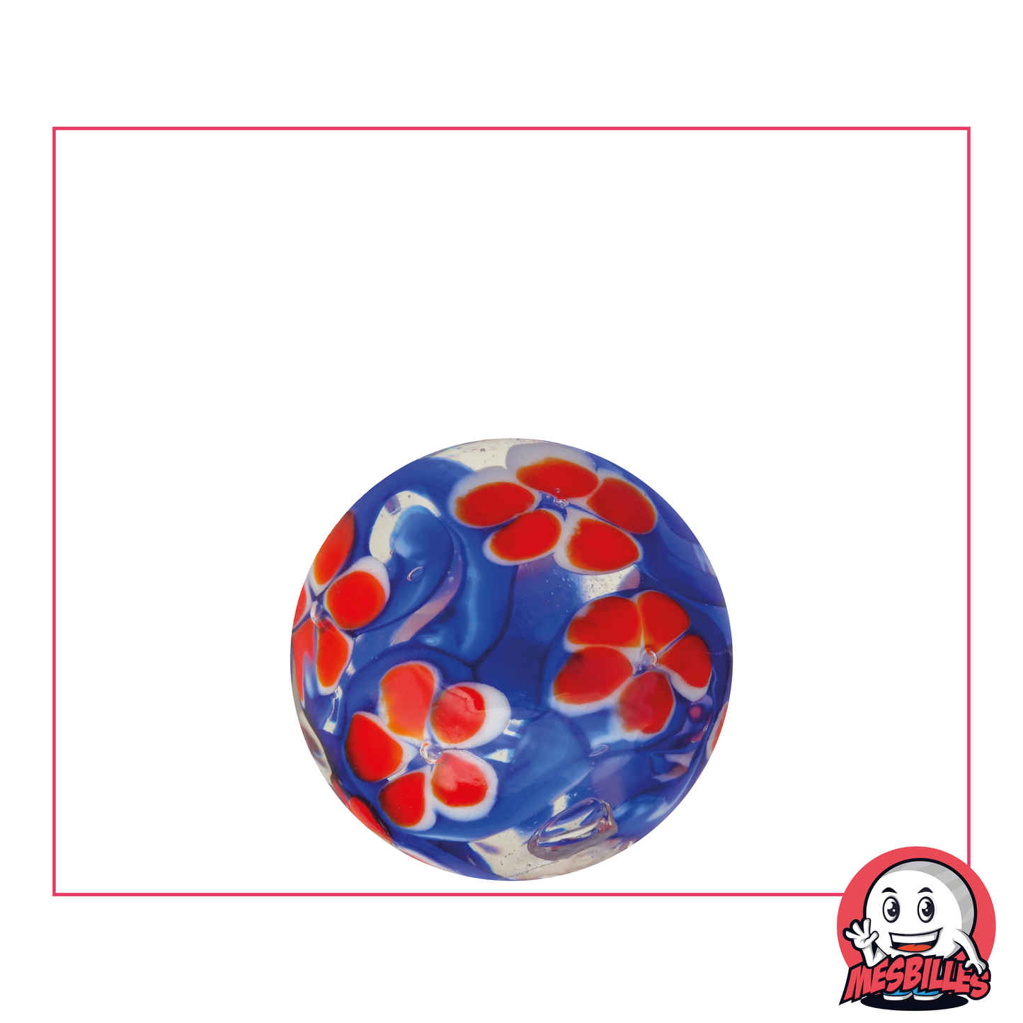 1 Bille Art Jardin Fleuri 22 mm