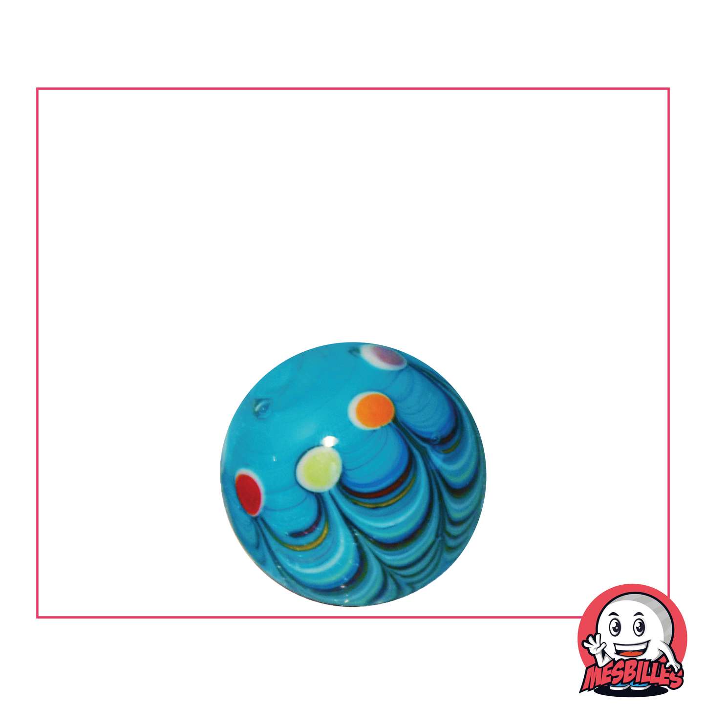 1 Bille Art Joker Bleu 16 mm