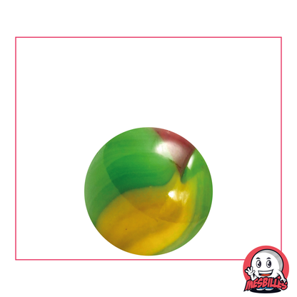 Murmeln Dschungel 22 mm Gelb Braun - MeineMurmeln