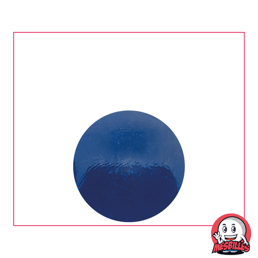 1 Bille verre de Bohême Loupe Bleu 22 mm