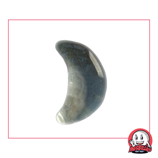 mesbilles - 500 GR Irisé Bleu 120 Billes Plates - Galet en Verre 20 mm Cailloux en Verre décoratifs mesbilles - 500 GR Irisé Bleu 120 Billes Plates - Galet en Verre 20 mm Cailloux en Verre décoratifs