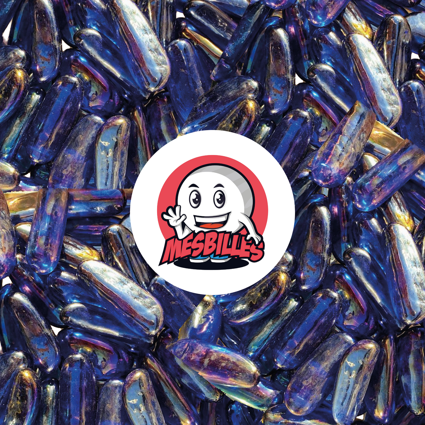 1 Murmel Göttinsträne Nachtblau