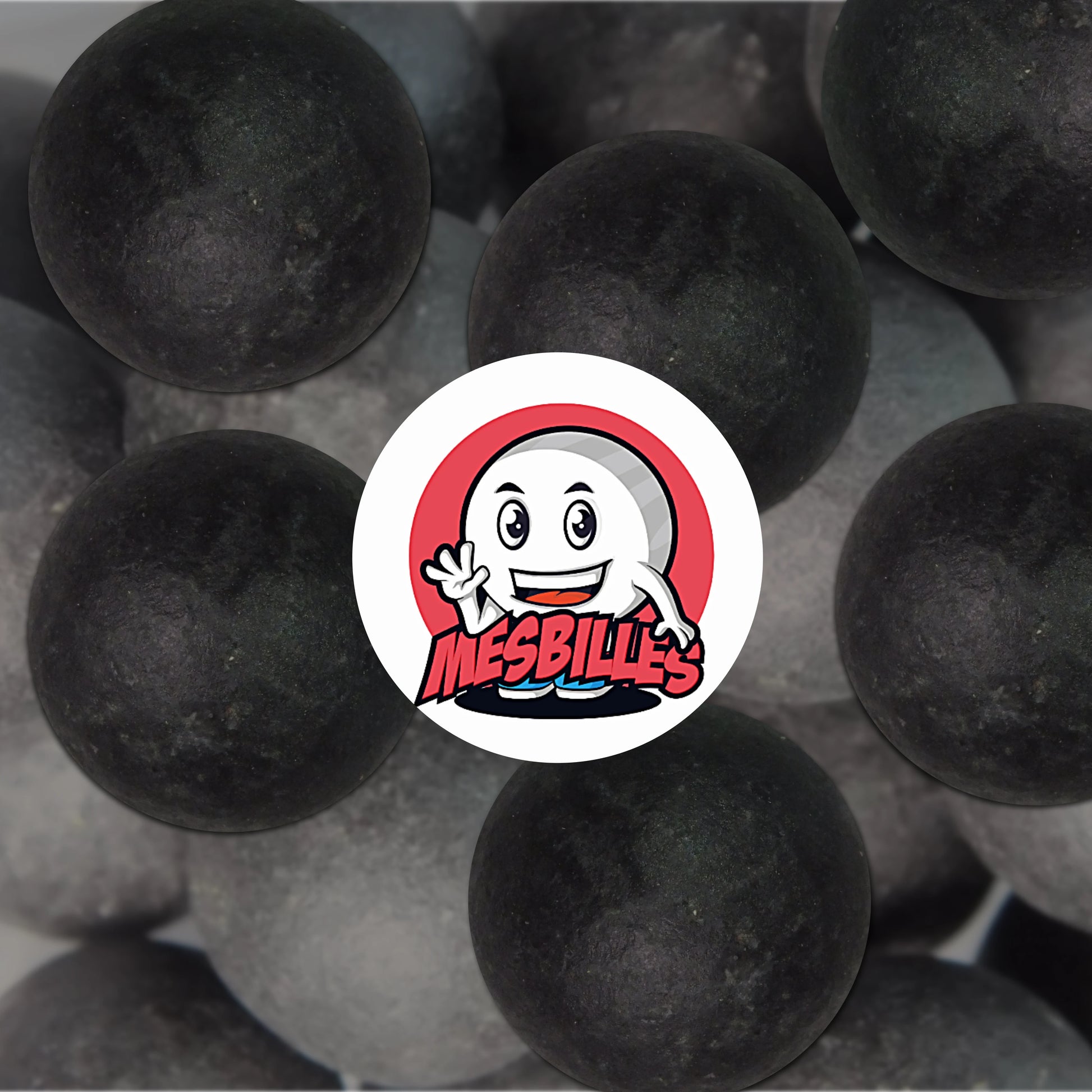 Billes en terre noires 16 mm ; fabrication artisanale française avec texture mate et charme traditionnel