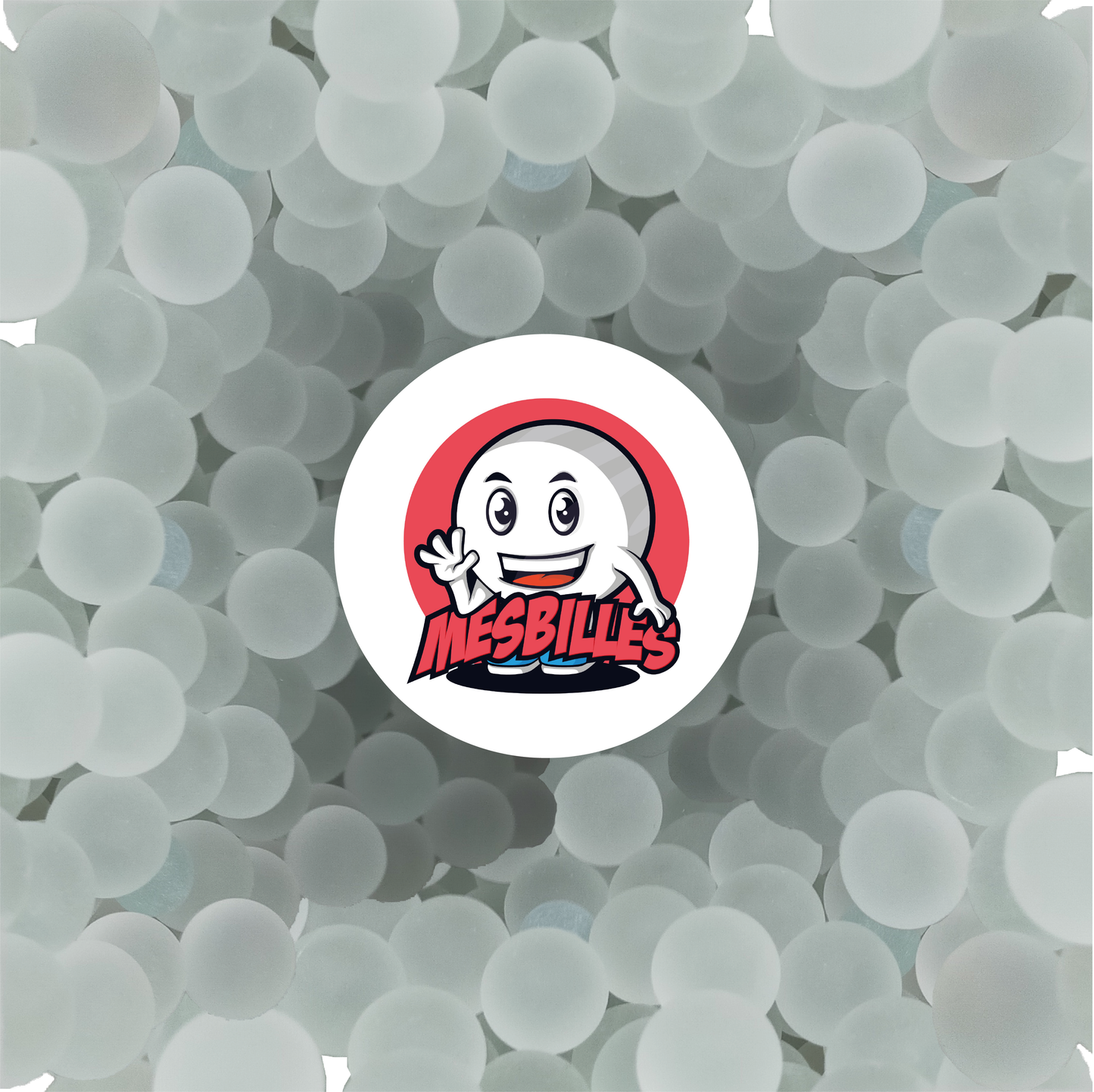 100 mm große Murmeln aus mattiertem böhmischem Glas.