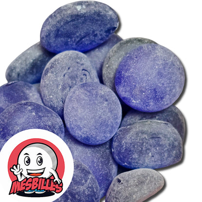 Dans la Grande Famille des Billes Givré, il y a la Bille Plate en verre Dépoli de Couleur Bleu-Nuit.