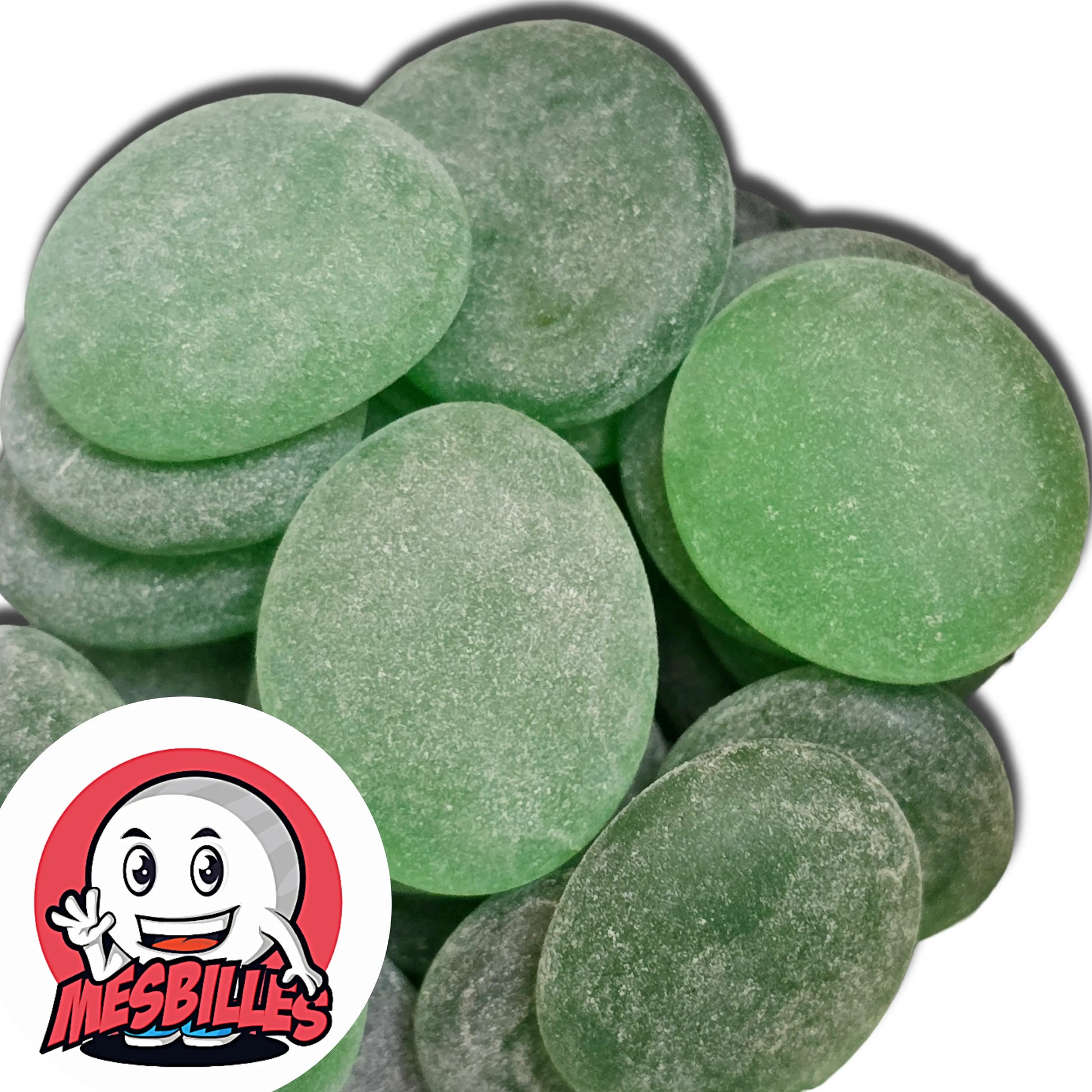 Dans la Grande Famille des Billes Givré, il y a la Bille Plate en verre Dépoli de Couleur Vert-Foncé.