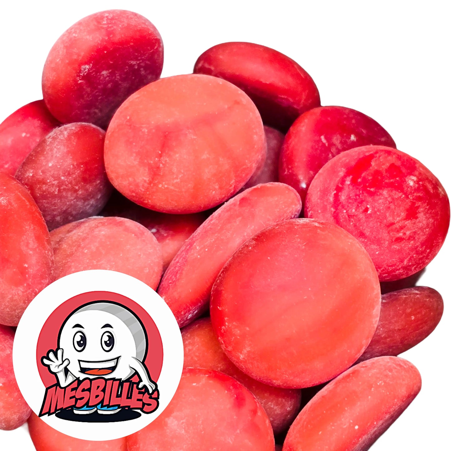 Bye Bye les billes classiques ennuyeuses, Bonjour la Bille Plate en Verre Dépoli Rouge