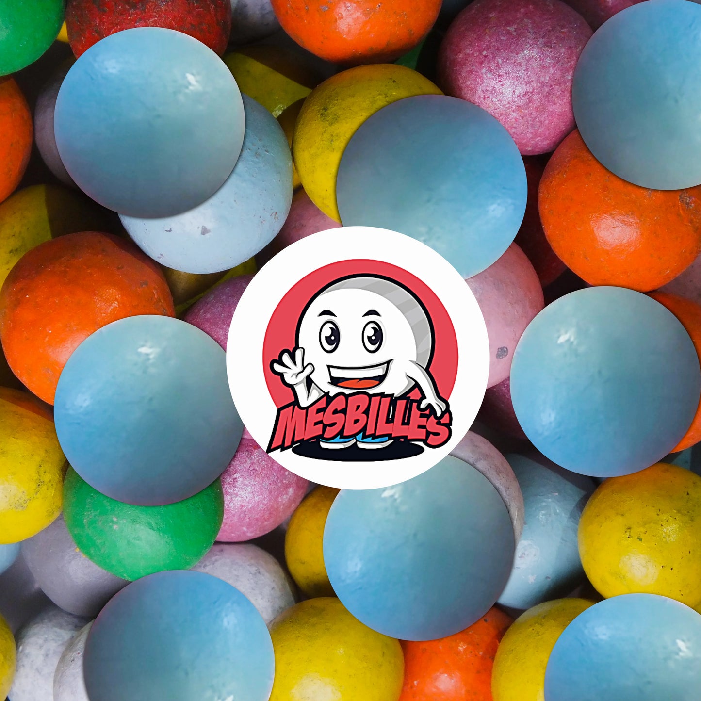 Billes artisanales en terre bleu-clair 14 mm ; fabrication française, finition mate et teinte subtile