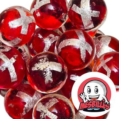 Le Rêve à Portée de Main en 16 mm Enflammez l'Imagination avec la Bille d'Art Cage Argent Rouge Bille Art Cage Argent Rouge