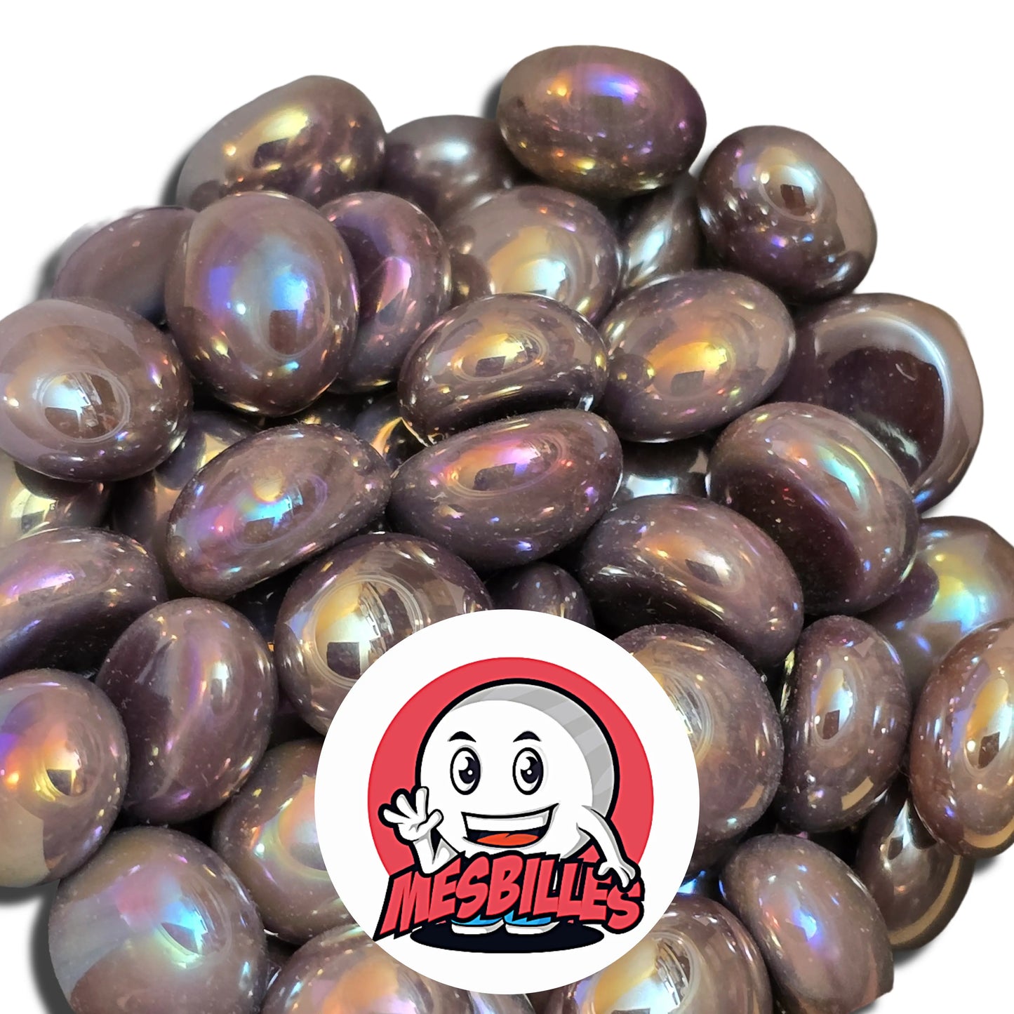 Pour Décorer, Jouer ou Collectionner, Les Petites Billes Plates Violet de MesBilles sont indispensables.