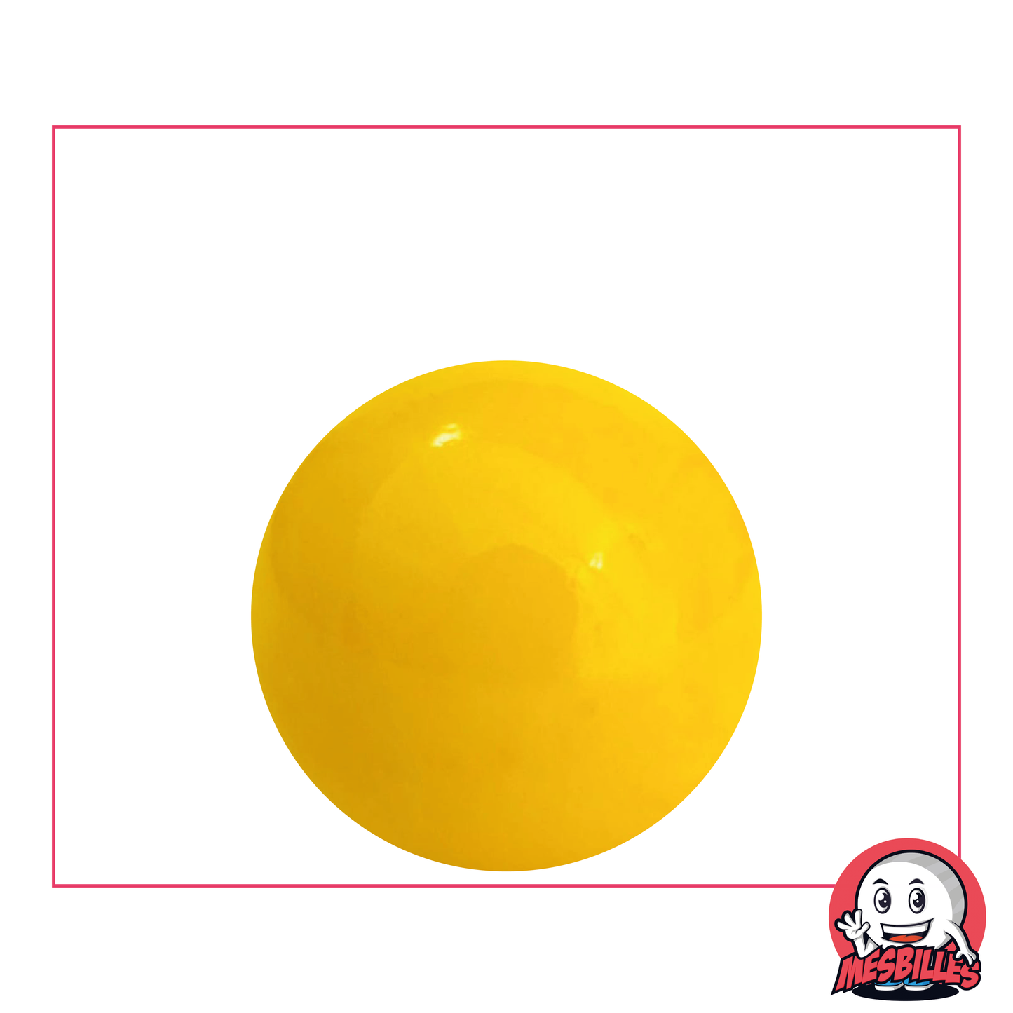 1 Bille Jaune Perle 25 mm