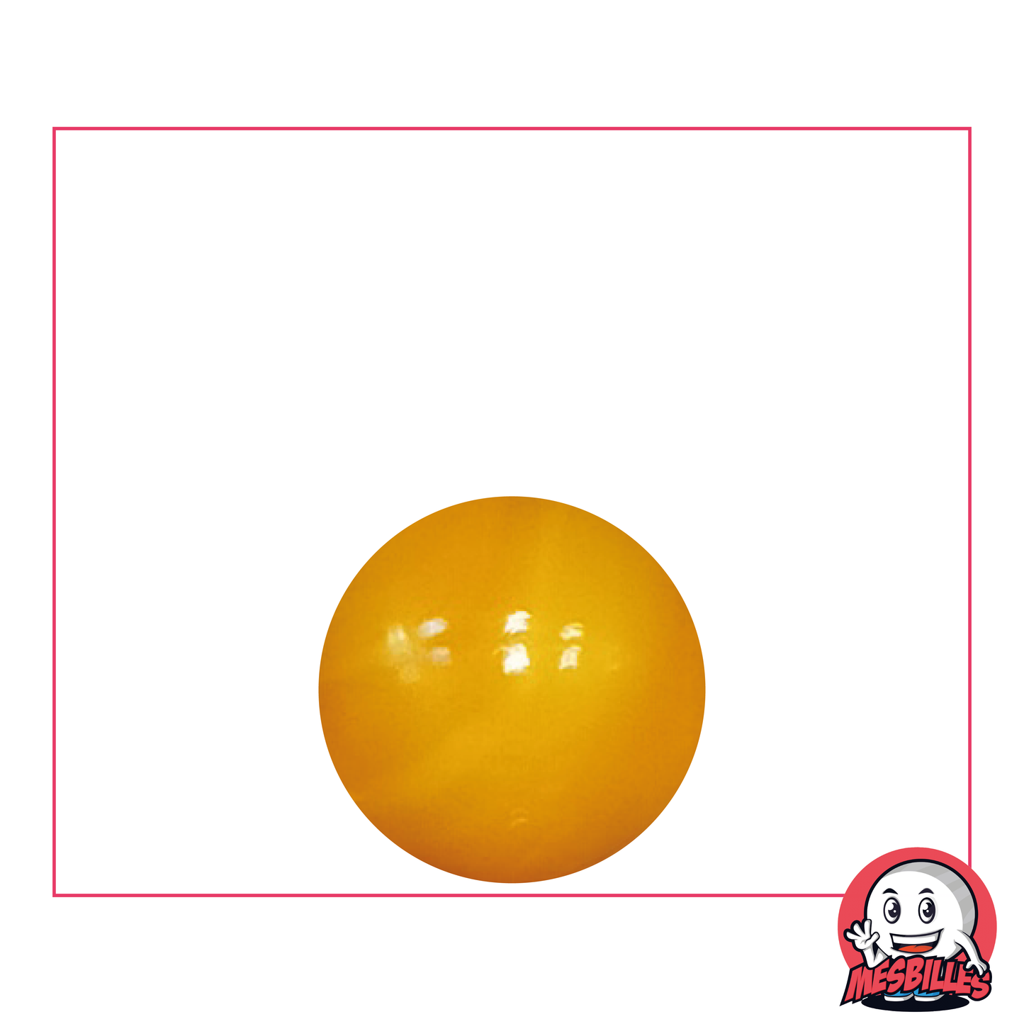 Murmeln Perlmuttene 16 mm - Opakes Glas in leuchtendem Orange - MeineMurmeln