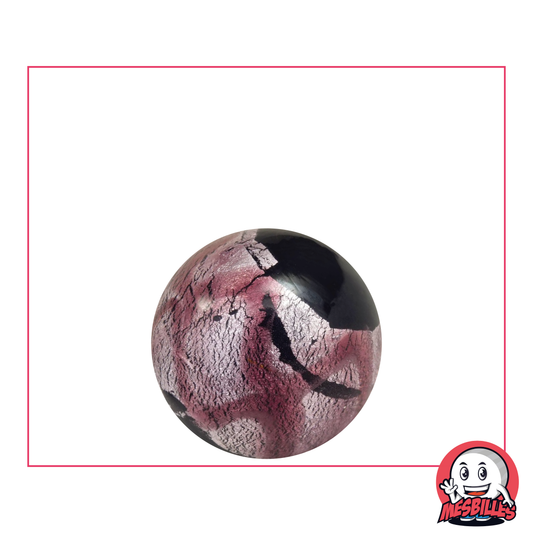 Murmeln Art Machu Picchu Violette 22 mm, mit einem breiten Band in Metallic-Optik in Rosa-Violett