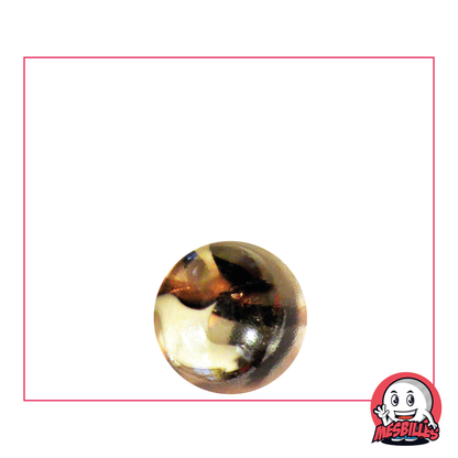 Polar Murmeln 14 mm transparentes Glas, braun