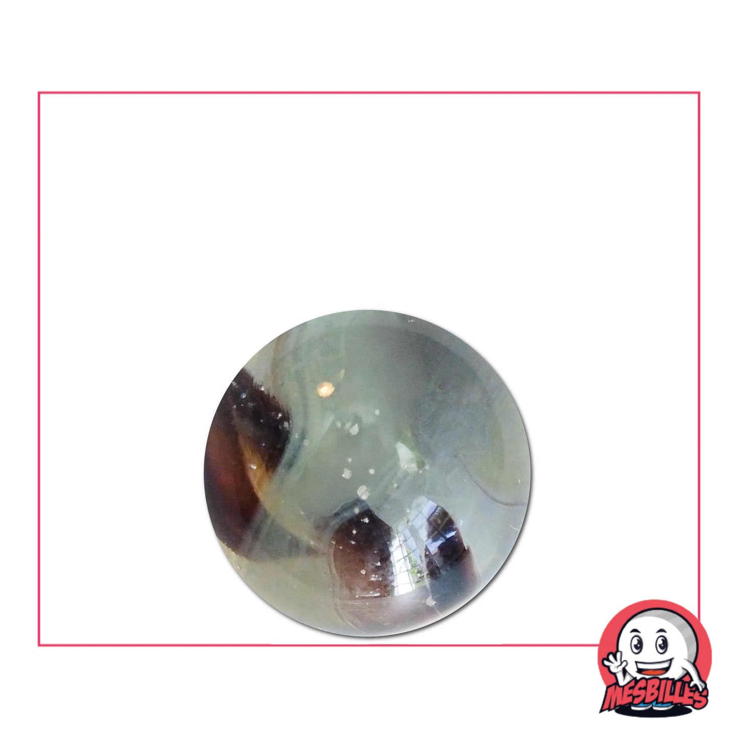 Bille en verre Polaire de 16 mm