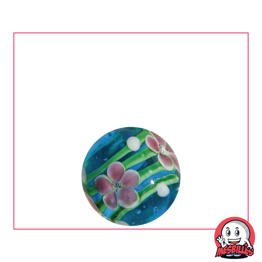 1 Bille Art Tige Fleurie Bleu 16 mm