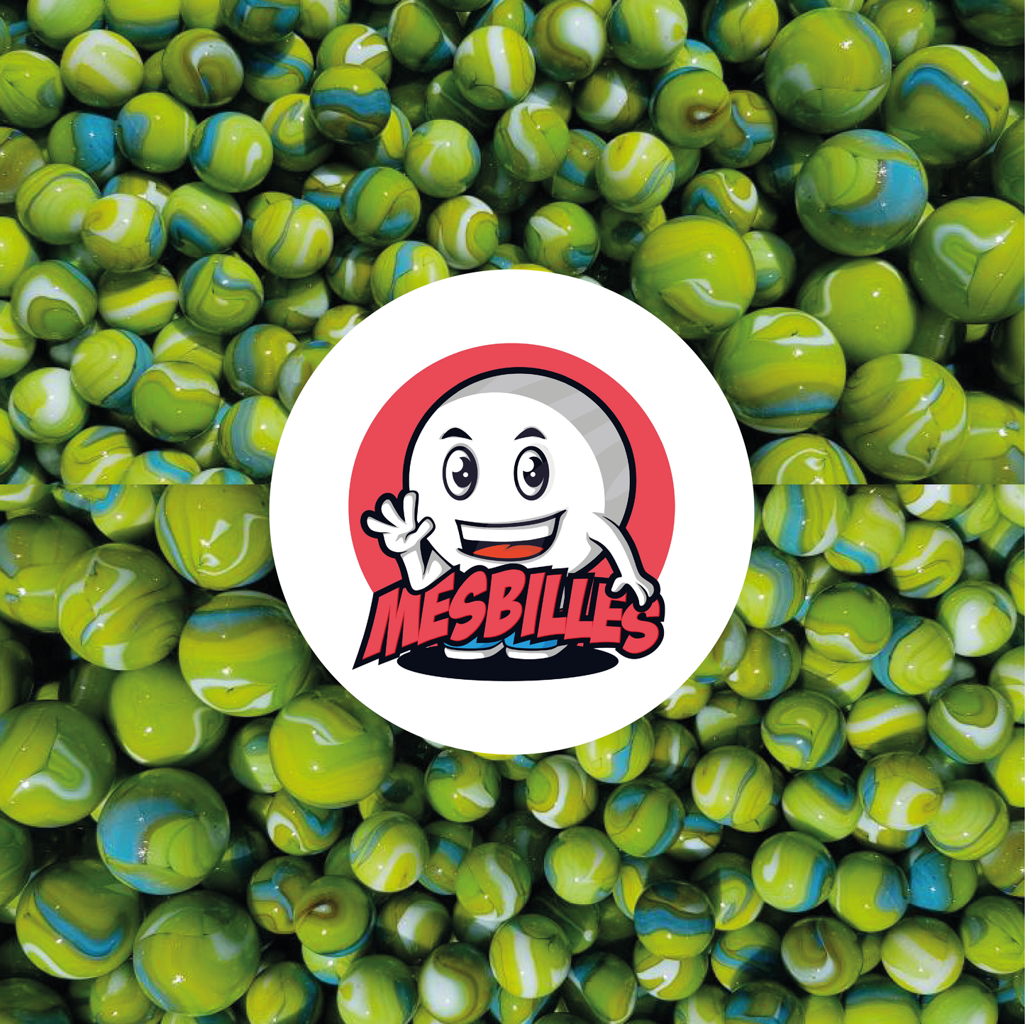 1 Bille Tigre Vert 35 mm