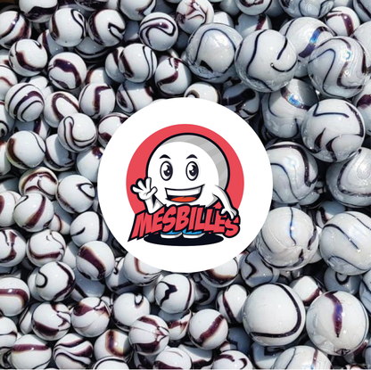 1 Murmel Zebra Braun 16 mm