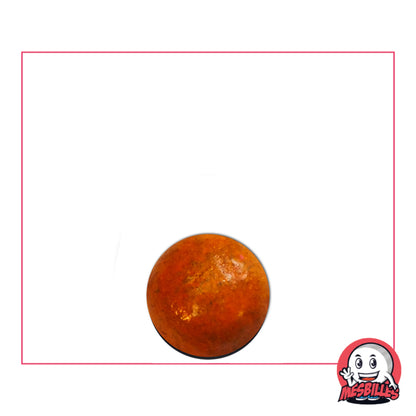 Bille en terre caramel 10 mm, couleur chaude et gourmande, idéale pour collection ou jeu