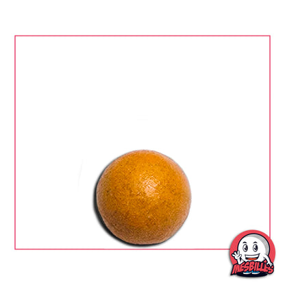 Bille en terre caramel 10 mm, couleur chaude et gourmande, idéale pour collection ou jeu