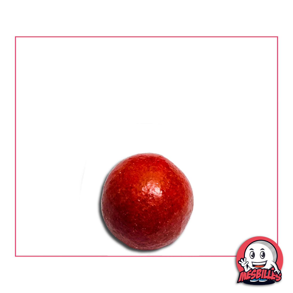 Appréciée pour sa teinte vive et ses reflets scintillants, la bille en terre rouge de 10 mm est un incontournable des collections spécialisées.