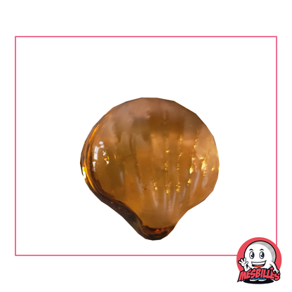 1 Murmeln Muschel Pfirsich