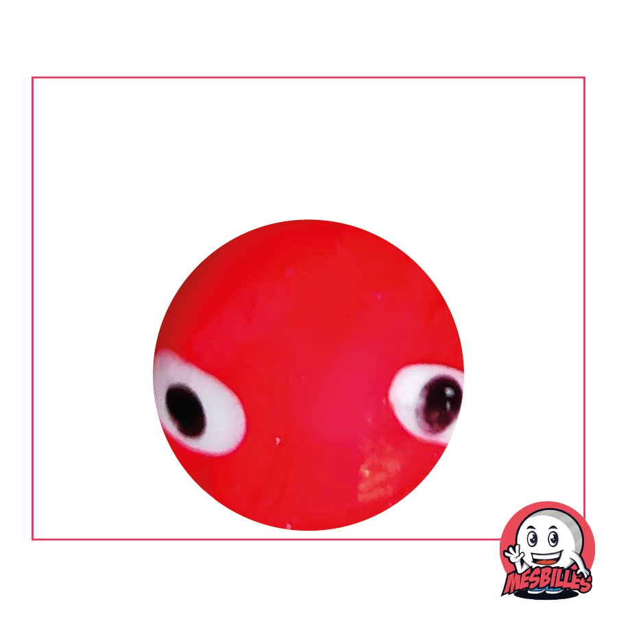 Murmeln Galactika Rot opak, 25 mm, rustikale Handwerksoptik