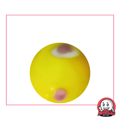 bille Kim'Play grand format, bille en verre Galactika Jaune, Opaque de 25 mm