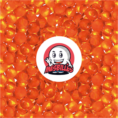 1 Murmeln Licht Orange 14 mm