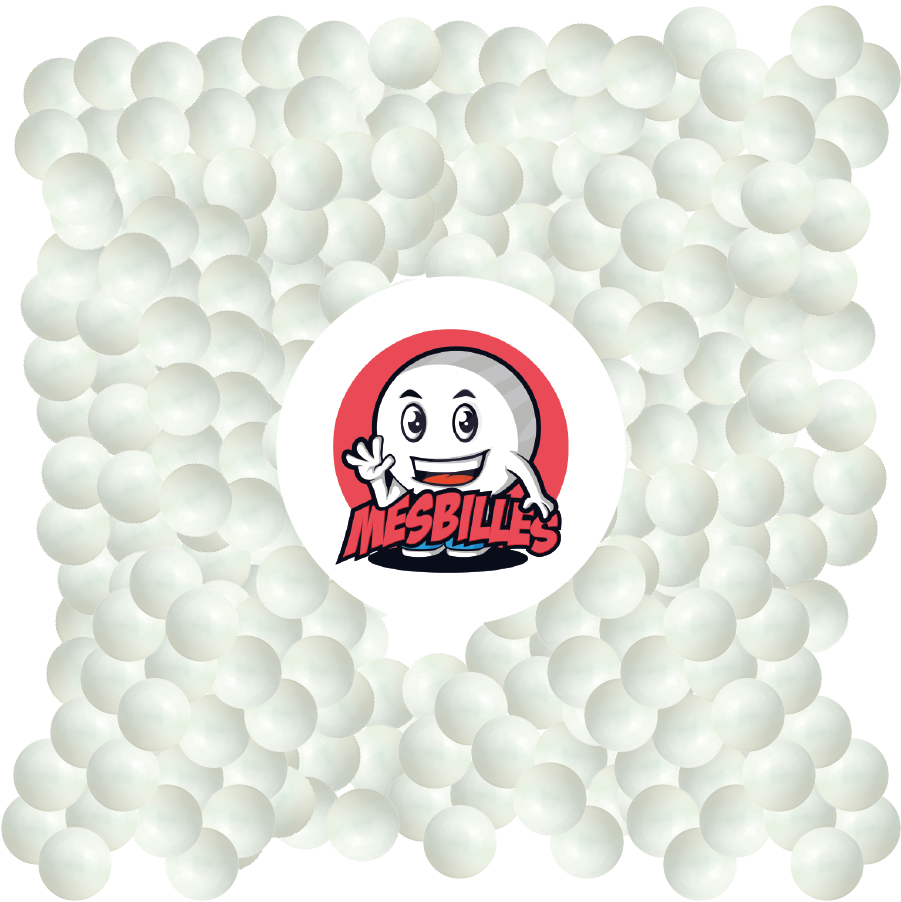 1 Murmeln Perle Weiß 10 mm