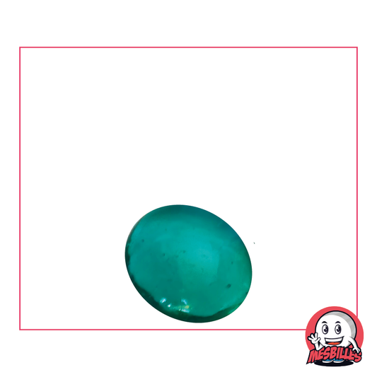 1 Bille Plate Loupe Bleu Canard 18 mm