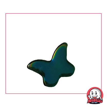 1 Bille Papillon Vert Nuit Glossy Extra Plat
