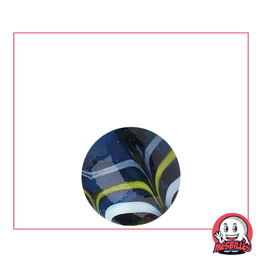 1 Bille Spider Bleu 16 mm