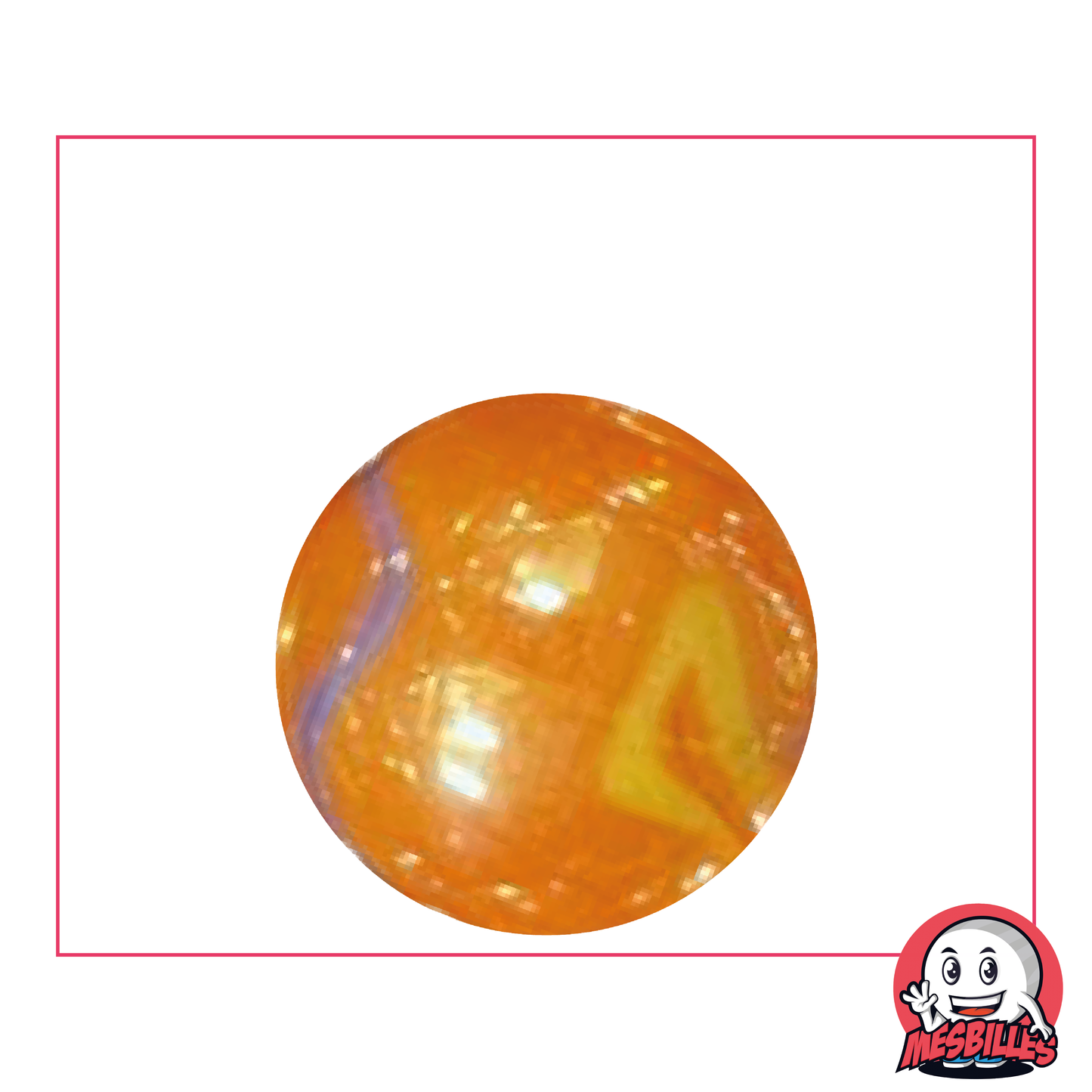 1 Feuerdrachen Murmel 25 mm