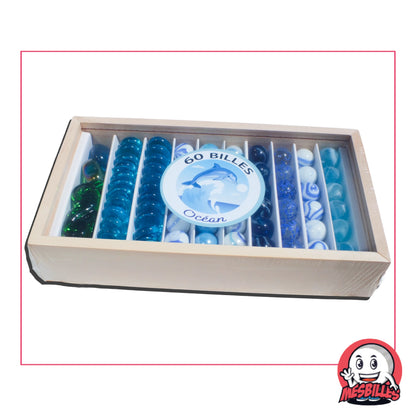 Coffret 60 Billes Océan Kim'Play par MesBilles