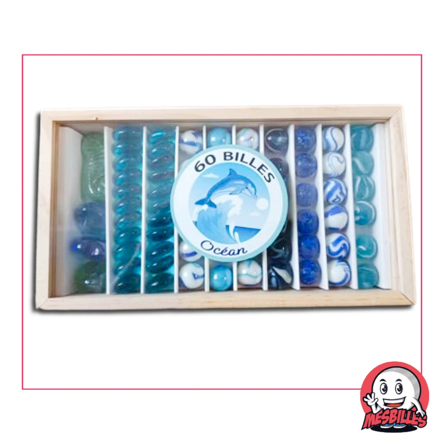Coffret 60 Billes Océan Kim'Play par MesBilles