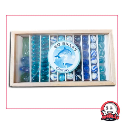 Coffret 60 Billes Océan Kim'Play par MesBilles