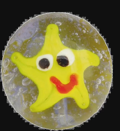 1 Murmel Kunst Stern der Meere 22 mm