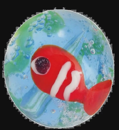 1 Bille Art Poisson Jaune 16 mm